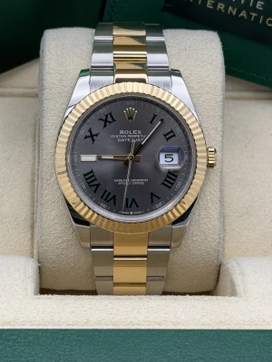 Rolex Datejust 41mm Wimbledon dial, bi metal oyster bracelet 126333 (2023)