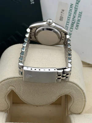 Rolex Datejust 26mm 69174 pink dia dot dial fluted bezel jubilee bracelet 1999