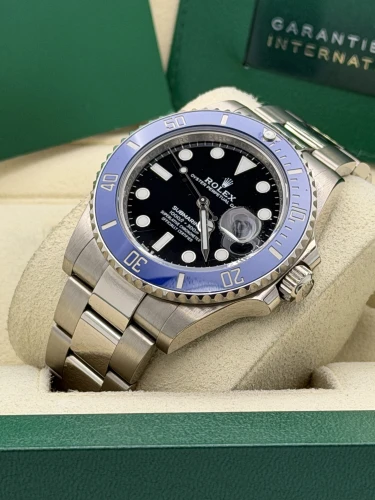 Rolex Submariner Date 41mm, 126619LB, white gold, Blueberry, oyster bracelet, 2021