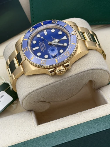 Rolex Submariner date 40mm 116618LB full yellow gold bluesy 2014