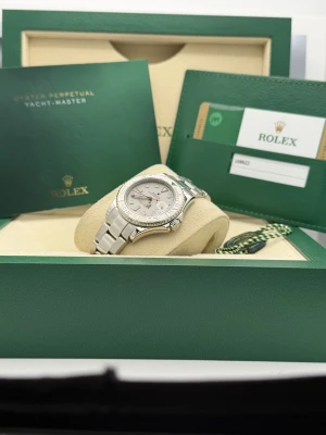 Rolex Yachtmaster 35mm 168622 platinum bezel and dial, oyster bracelet 2019