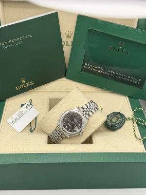 Rolex Datejust 28mm 279160 slate grey dial, jubilee bracelet, smooth bezel 2024