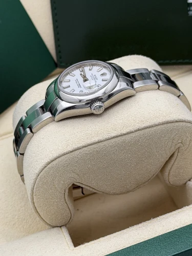 Rolex Datejust 26mm, 179160, white baton, smooth bezel, oyster, 2011