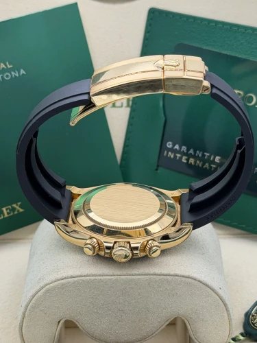Rolex Daytona 40mm, 116518LN, yellow gold, white dial, oysterflex, 2023 unworn