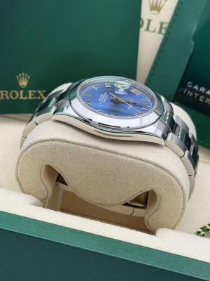 Rolex Datejust 41mm blue azzurro dial oyster bracelet 126300 2023