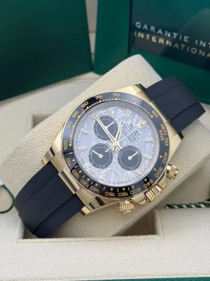 Rolex Daytona 126518LN yellow gold oysterflex meteorite dial 2025 unworn 983 SOR