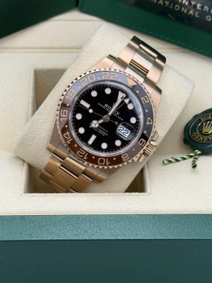 Rolex GMT Master 2 40mm 126715CHNR full eve rose gold Rootbeer 2024