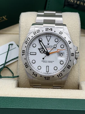Rolex Explorer 2 226570 42mm polar white dial oyster bracelet 2023
