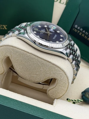 Rolex Datejust 41mm 126334 blue diamond dial, fluted bezel, jubilee bracelet, 2022