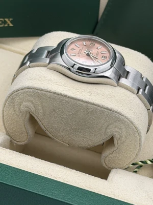 Rolex Oyster Perpetual 26mm Pink Baton Dial Oyster Bracelet 176200 2013