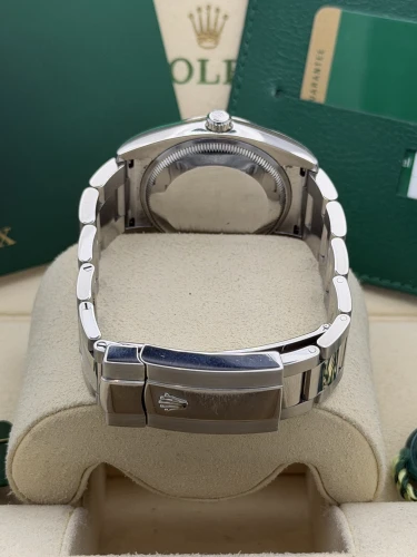 Rolex Datejust 34mm, 115234, pink diamond dot dial, oyster bracelet, 2017