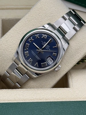 Rolex Datejust 31mm 278240 blue roman dial smooth bezel oyster bracelet 2021