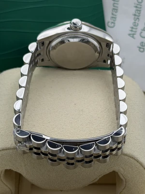 Rolex Datejust 26mm 179174, silver jubilee dial, white gold fluted bezel, jubilee bracelet, 2006